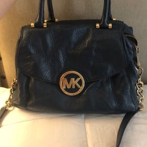 Navy Michael Kors Cross Body Tote
